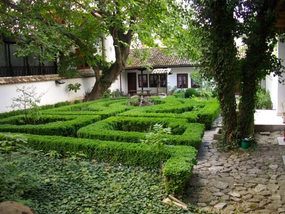 The courtyard of the house-museum in Shumen