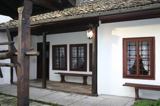 The veranda of the house - the oldest surviving building in Shumen, from the late 18th century