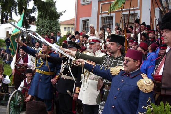 A commemorative procession in Shumen in which the museum takes part
