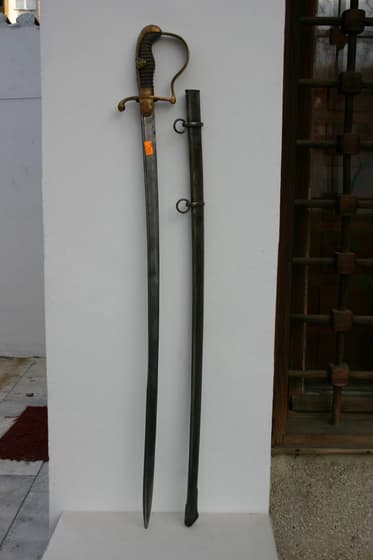 Sabres from the insurgents’ armament, shown in the exhibition